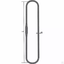 Строп канатный кольцевой СКК 16 т L=9.3 м заплет на станке