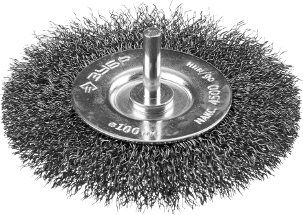 ЗУБР &quot;ПРОФЕССИОНАЛ&quot;. Щетка дисковая для дрели, витая стальная проволока 0,3мм, 100мм 35198-100_z02 купить в Уфе