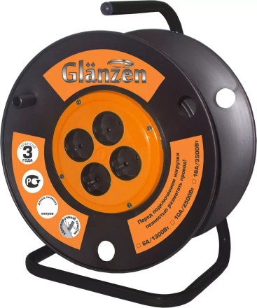 Катушка без провода GLANZEN с выносным барабаном Ф210мм ЕК-01-210 купить в Уфе