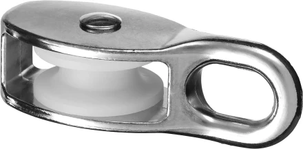 Блок ЗУБР &quot;МАСТЕР&quot; одинарный, оцинкованный, нейлоновый шкив, 8x30мм, 1 шт 304586-30 купить в Уфе