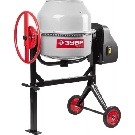 Бетоносмеситель ЗУБР, чугунный венец, 140л, 550Вт ЗБСЭ-140 купить в Уфе