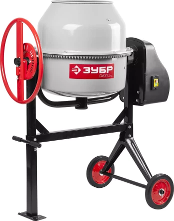 Бетоносмеситель ЗУБР, чугунный венец, 140л, 550Вт ЗБСЭ-140 купить в Уфе