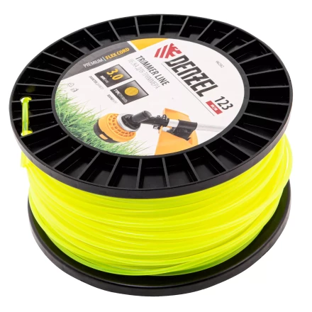 Леска для триммера круглая Denzel, 3,0мм х 123м, на DIN катушке FLEX CORD, 96282 купить в Уфе
