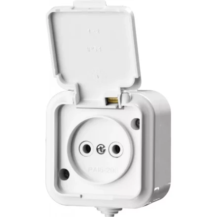 Розетка STAYER &quot;MASTER&quot; &quot;MAXIMA&quot; одноместная, с защитной крышкой, IP54, 10А, 220В 54305-W купить в Уфе