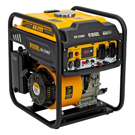 Генератор инверторный DENZEL GK-5500iF, 5,5 кВт, 230 В, ручной старт купить в Уфе