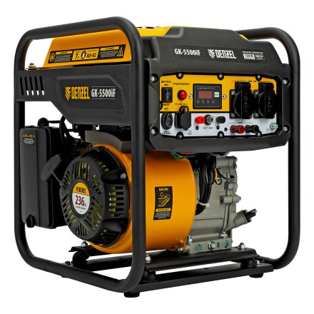 Генератор инверторный DENZEL GK-5500iF, 5,5 кВт, 230 В, ручной старт купить в Уфе
