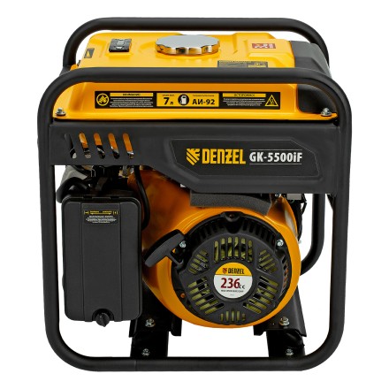 Генератор инверторный DENZEL GK-5500iF, 5,5 кВт, 230 В, ручной старт купить в Уфе