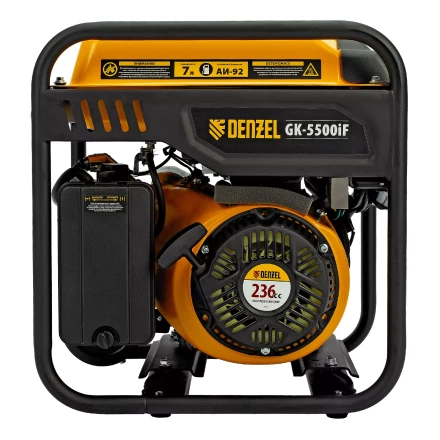 Генератор инверторный DENZEL GK-5500iF, 5,5 кВт, 230 В, ручной старт купить в Уфе