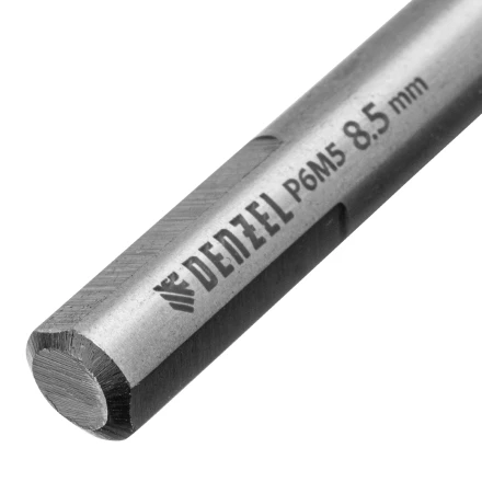 Сверло спиральное по металлу Denzel, 8,5 x 117мм, Р6М5, Golden Tip, многогранная заточка, 718283 купить в Уфе