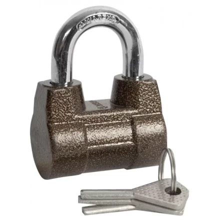 Замок навесной ЗУБР &quot;МАСТЕР&quot; облегченный, дисковый механизм секрета, ключ 7 PIN, дужка d-10мм, 60мм 3720-4_z01 купить в Уфе