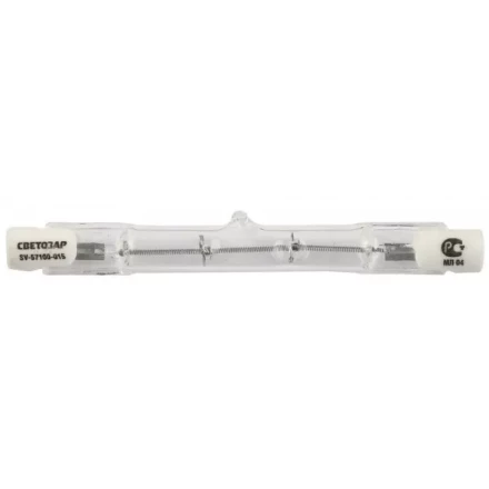 Лампа галогеновая СВЕТОЗАР линейная, тип J-78, цоколь R7S, 150Вт SV-57100-015 купить в Уфе