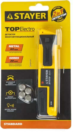 Металлодетектор STAYER &quot;STANDARD&quot; &quot;TOPElectro&quot; многофункциональный, 2в1 45296 купить в Уфе