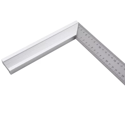 Угольник стальной 400 мм, нержавеющая сталь, градуировка, алюминиевое основание Denzel 32398 купить в Уфе