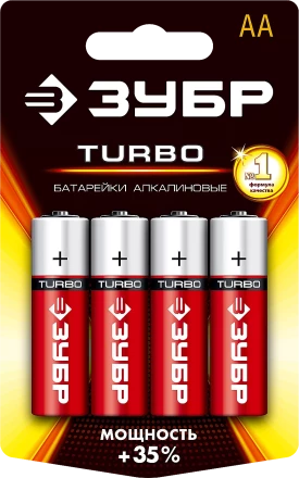 Батарейки TURBO алкалиновые AA 15В серия Без серии купить в Уфе