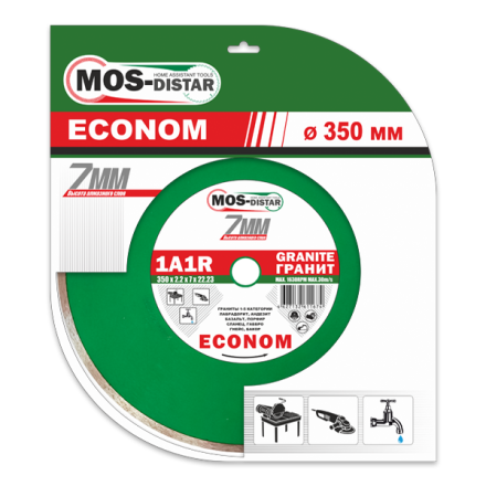 Диск алмазный 1A1R Granite Econom MOS-DISTAR 250*1,6*7*25,4 mm купить в Уфе