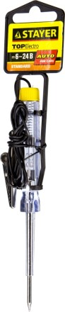 Пробник STAYER &quot;STANDARD&quot; для автопроводки, 6-24В, флажок-подвеска 2573-24V_z01 купить в Уфе