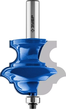 ЗУБР 57 x 47.6 мм, хвостовик 12 мм, фреза кромочная фигурная №6, Профессионал (28717-57) купить в Уфе