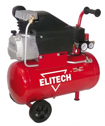 Компрессор масляный поршневой прямой привод Elitech МК 2400/24 СМ2 5К купить в Уфе