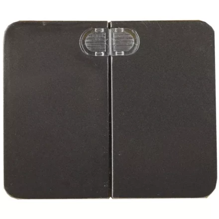 Выключатель СВЕТОЗАР &quot;ГАММА&quot; с подсветкой, двухклавишный, без вставки и рамки, цвет темно-серый металлик, 10A/~250B SV-54135-DM купить в Уфе