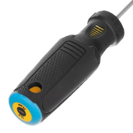 Отвертка SL3х75 мм, CrV, трехкомпонентная рукоятка Denzel 12188 купить в Уфе