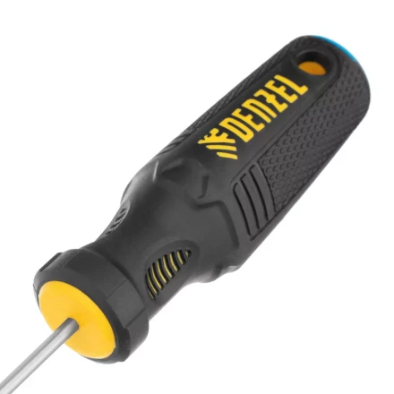 Отвертка SL3х75 мм, CrV, трехкомпонентная рукоятка Denzel 12188 купить в Уфе