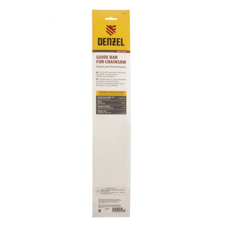 Шина для бензопилы Denzel DGS-4516, длина 40 см (16&quot;), шаг 3/8&quot;, паз 1.3 мм, 57 звеньев купить в Уфе