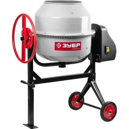 Бетоносмеситель ЗУБР, чугунный венец, 180л, 650Вт ЗБСЭ-180 купить в Уфе