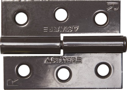 Петля дверная STAYER &quot;MASTER&quot; разъемная, цвет коричневый, правая, 65мм 37613-65-3R купить в Уфе