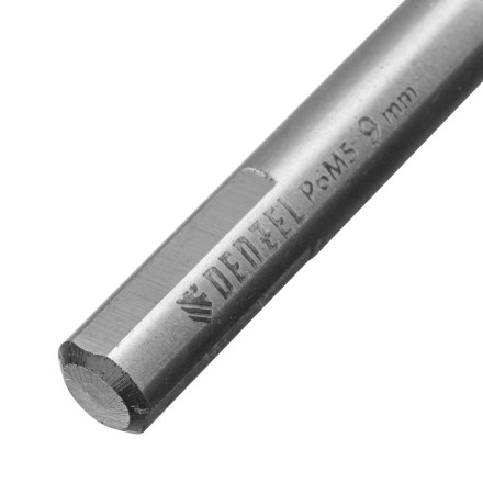 Сверло спиральное по металлу Denzel 9 x 125мм, Р6М5, Golden Tip, многогранная заточка, 718284 купить в Уфе