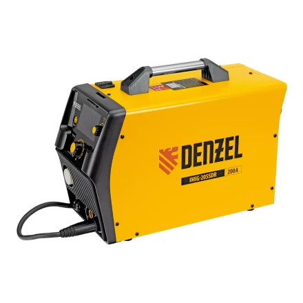 Аппарат инвертор. полуавтомат. cварки Denzel IMIG-205SDR, 200 А, ПВ 60%, катушка 5 кг купить в Уфе