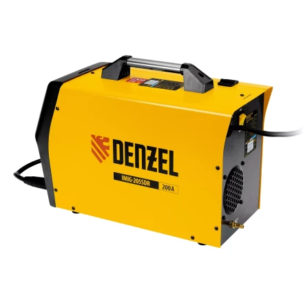 Аппарат инвертор. полуавтомат. cварки Denzel IMIG-205SDR, 200 А, ПВ 60%, катушка 5 кг купить в Уфе