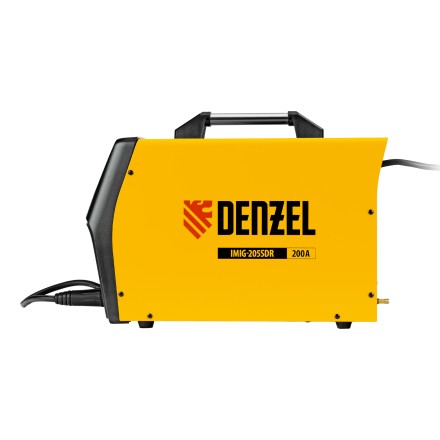Аппарат инвертор. полуавтомат. cварки Denzel IMIG-205SDR, 200 А, ПВ 60%, катушка 5 кг купить в Уфе
