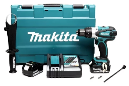 Аккумуляторная ударная дрель-шуруповерт Makita DHP458RFE купить в Уфе