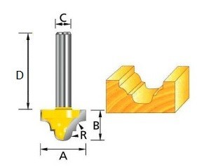 Фреза пазовая фасонная (классическая) , Makita D-11069 купить в Уфе