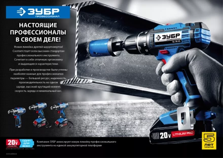Дрель-шуруповерт 2 АКБ DL-20 A5 серия ПРОФЕССИОНАЛ купить в Уфе