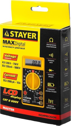 Мультиметр STAYER &quot;MASTER&quot; MAXDigital цифровой 45306 купить в Уфе
