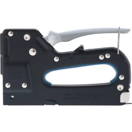 Степлер мебельный металлический регулируемый тип скобы 53, 4-14 мм СИБРТЕХ 40101 купить в Уфе