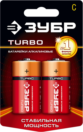 Батарейки TURBO алкалиновые C 15В серия Без серии купить в Уфе
