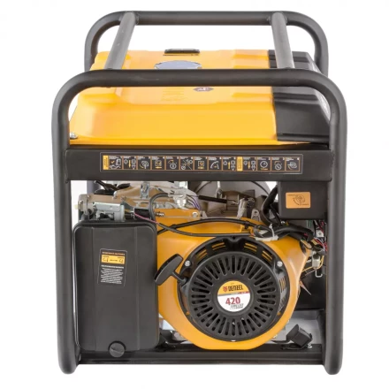 Генератор бензиновый PS 55 EA, 5.5 кВт, 230 В, 25 л, коннектор автоматики 5 PIN, электростартер Denzel 9468743 купить в Уфе