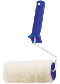 Валик "НАТУРАЛЬНЫЙ МЕХ" с ручкой, в КАТ-КЕЙСЕ, 100мм, ворс 12мм, D-48мм, D ручки-6мм СИБРТЕХ 80120 купить в Уфе