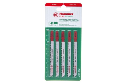 Пилки для лобзика HAMMER JG WD T101B (5шт.) купить в Уфе