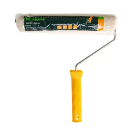 Валик &quot;Лаки&quot;, 250 мм, ворс 5 мм, D - 36 мм, D ручки - 6 мм, велюр Сибртех 80243 купить в Уфе