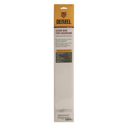 Шина для бензопилы Denzel DGS-5218, длина 45 см (18&quot;), шаг 0.325&quot;, паз 1.5 мм, 72 звена, 59802 купить в Уфе
