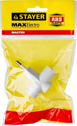 Разветвитель электрический MAXElectro, STAYER 55090-3, 3 гнезда, 6А/220В 55090-3 купить в Уфе