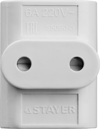 Разветвитель электрический MAXElectro, STAYER 55090-3, 3 гнезда, 6А/220В 55090-3 купить в Уфе