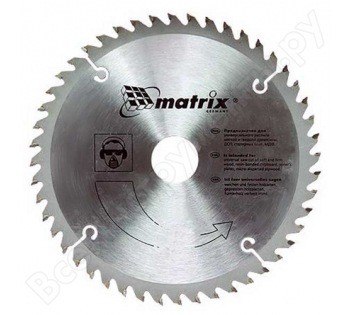 Пильный диск по дереву 160 х 20мм 24 зуба + кольцо 16/20  MATRIX  Professional 73211 купить в Уфе