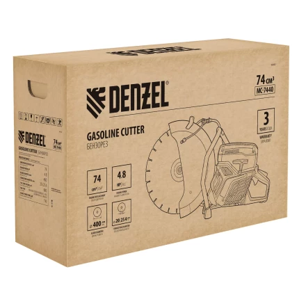 Бензорез DENZEL МС-7440, 74 см3, диаметр диска 400 мм купить в Уфе