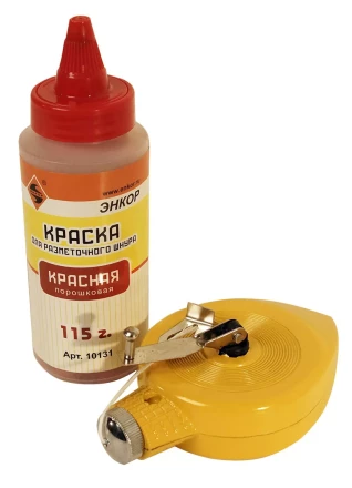 Набор разметочный металлический корпус 30 м краска красная Энкор 10126 купить в Уфе