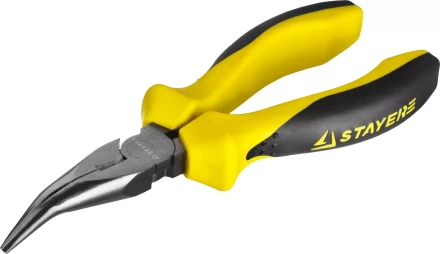 Тонкогубцы STAYER &quot;PROTech&quot; изогнутые, эксцентриковое расположение шарнира, 160мм 22027-4-16_z02 купить в Уфе