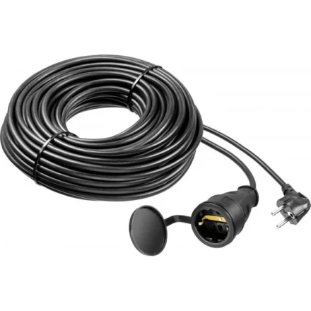 Удлинитель-шнур &quot;ПВС 315-Ш&quot;, 30 м, 3500 Вт, 1 гнездо, IP44, ПВС 3х1,5 мм2, ЗУБР 55020-30 купить в Уфе